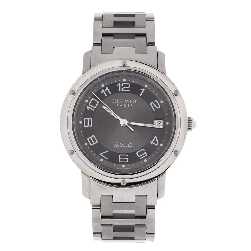 Hermes 39 Clipper Automatic Watch Stainless Steel